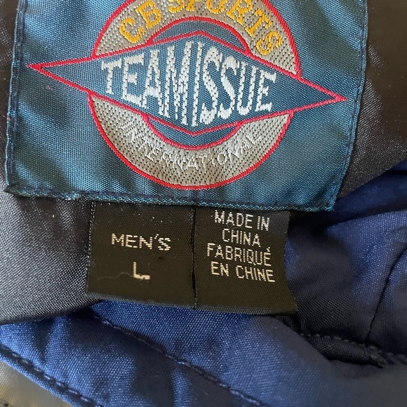 Vintage CB SPORTS TEAMISSUE INTERNATIONAL Two-Tone Windbreaker Jacket SIZE large - Picture 10 of 10